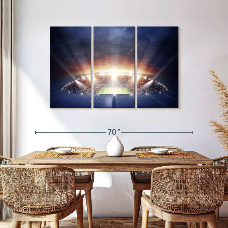 Lumières du stade de football Sireci, H 36 po x l 57 po