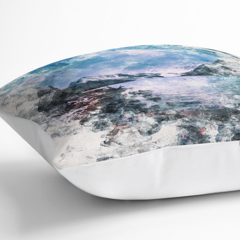 Square Cushion, 40cm H x 40cm W x 15cm D, White