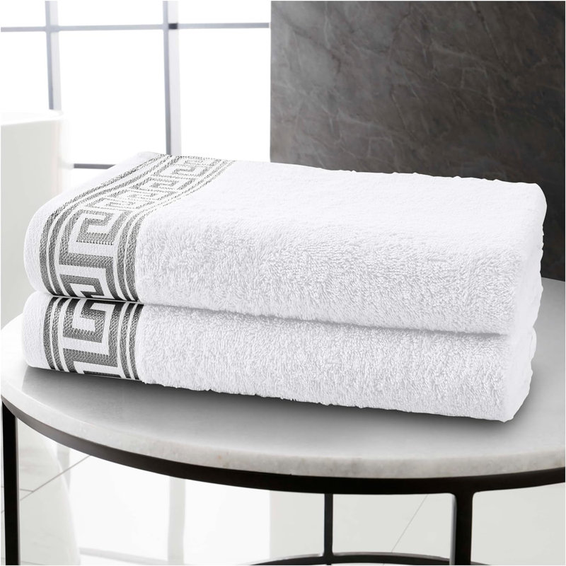  3 Piece Bath Sheet Same-Size Bale, White, 2x Bath Sheet