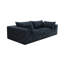 Nuage de siège bleu profond en velours côtelé de 39,8 po, coussin amovible double couche, sans assemblage, idéal pour différents espaces. Douceur de la plume, polyvalence modulaire, espace de compression haute densité