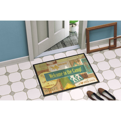 Tapis de porte d’intérieur anti-dérapante welcome to the camp