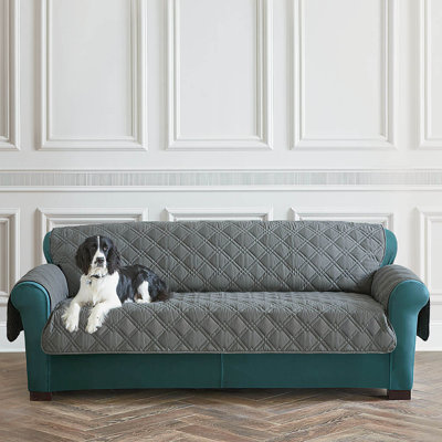 Polyester Box Cushion Sofa Slipcover