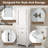 71" Tall Freestanding Bathroom Storage Cabinet with Drawer and Adjustable Shelves