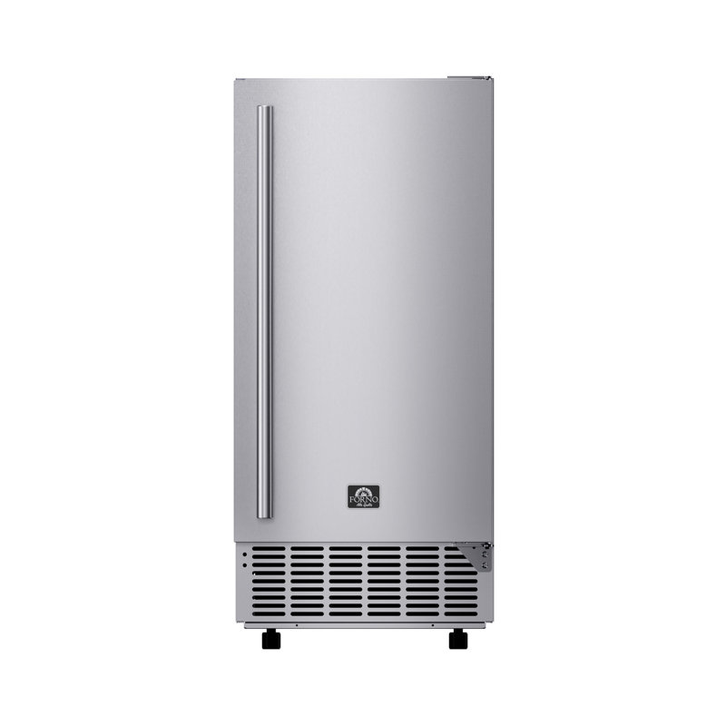 Machine à glaçons Cristallo de 15 pouces, pose libre/sous comptoir, 36 kg de glaçons par jour, acier inoxydable