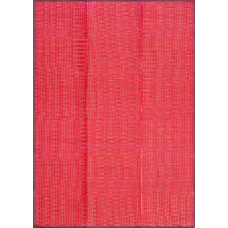 Tapis rectangulaire en polypropylène rouge Kristofer, Rectangle 5 pi 11 po x 8 pi 11 po