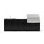 Ensemble d'armoires d'extérieur en aluminium noir 5 pièces avec bar, barbecue, évier, barbecue au gaz naturel 36 po et plateau blanc Dekton 32 po-132210356-132210358