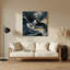 Oiseaux, art mural en métal bleu-968361542