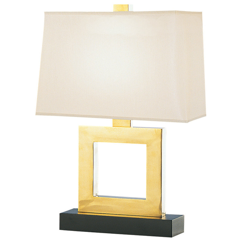 Doughnut Table Lamp, Natural Brass