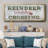 Reindeer Crossing- Framed Canvas-110587730