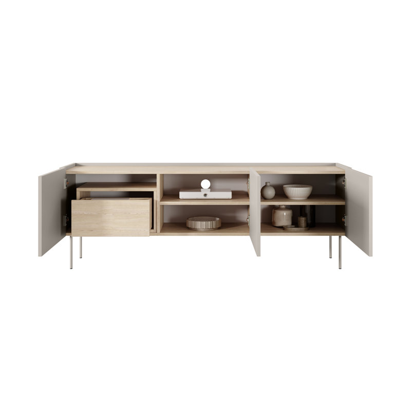 Cappe Unfinished TV Stand for TVs up to 55", Cashmere