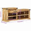 Solid Wood Storage Bench