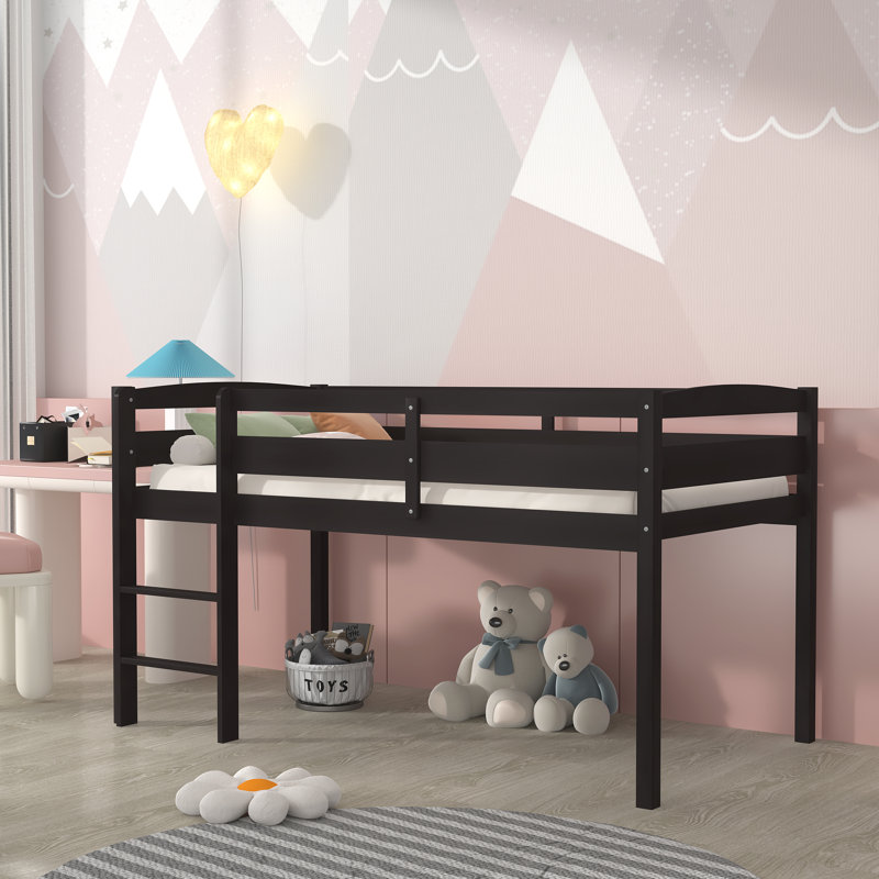 Lit mezzanine simple Hiemkea Kids, Espresso