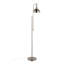 Lampe sur pied industrielle Emery en nickel
