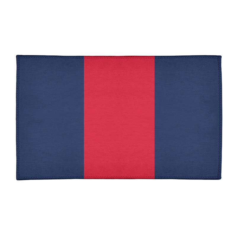 Tapis bleu marine / rouge Cleveland, Rectangle 3 pi x 5 pi