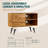 45 Inch Solid Wood TV Stand, Under 10 Minutes Assembly Entertainment Center with Storage