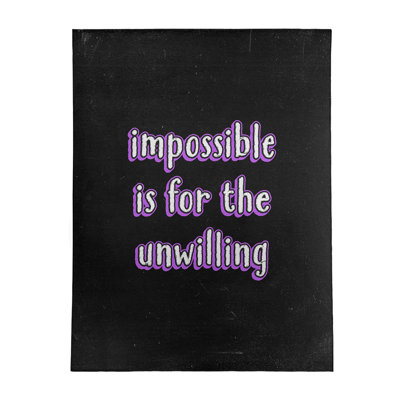 Tapis en poly-chenille style tableau noir impossible
