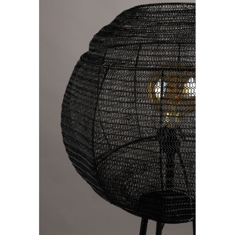 Lampe sur pied 56 po Meezan, Noir, Noir
