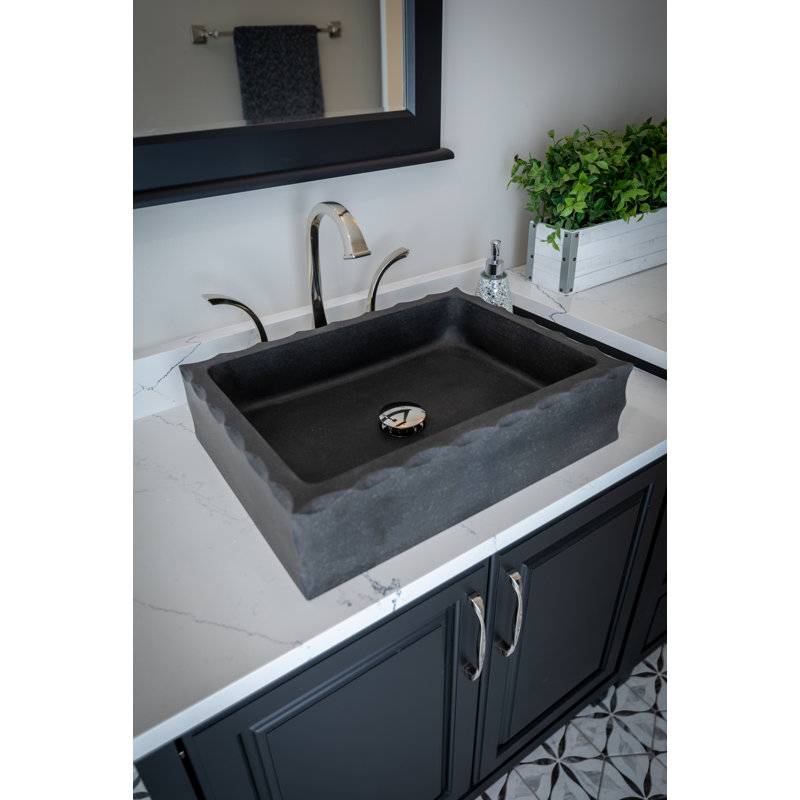 Eden Bath 15 " Stone Rectangular Bathroom Sink
