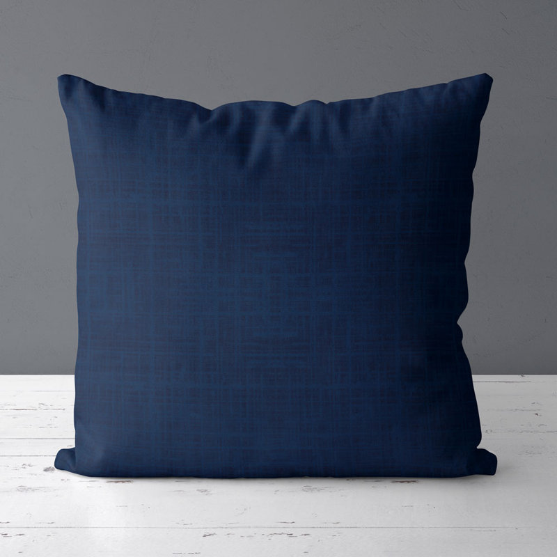 Housse de coussin carré et insert, Bleu marine