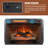Fedra 60" Electric Fireplace TV Stand Media Console For TVs Up To 70" with Cabinet, Old Barn-1106394750