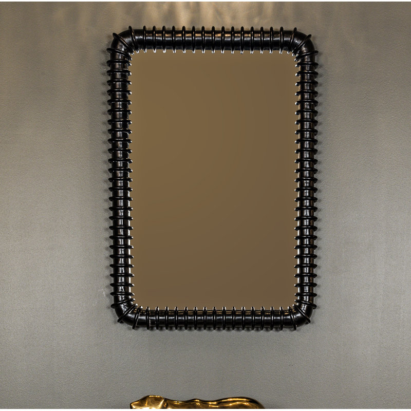 Toshi Rectangle Solid Wood Wall Mirror