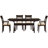 Sarah Solid Wood Top Four Leg Dining Set-16804974-16804983