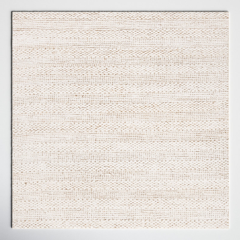 Eco-Smart Hand-Woven Bleach Area Rug, Square 10'