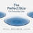 6 Pc Blue Hobnail Plate Set