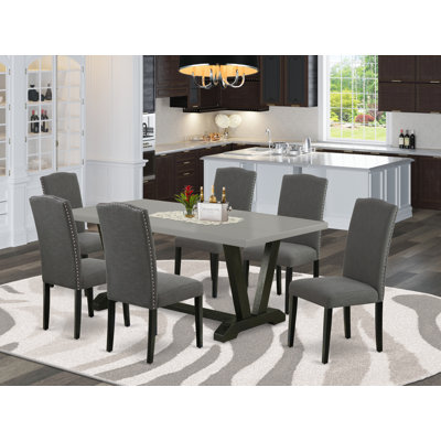 Concordia Rubberwood Solid Wood Dining Set