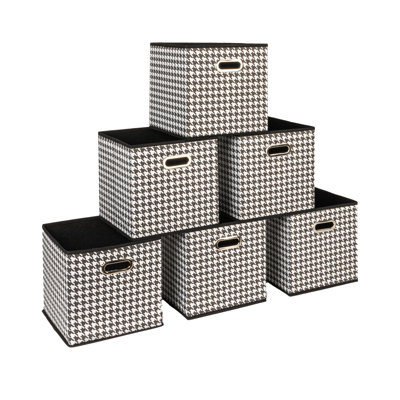 Fabric Storage Bins 6 Piece Set