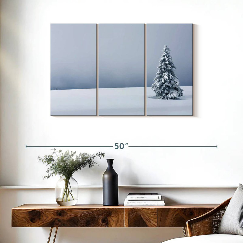 Harnek Snowy Tree, 24" H x 38" W