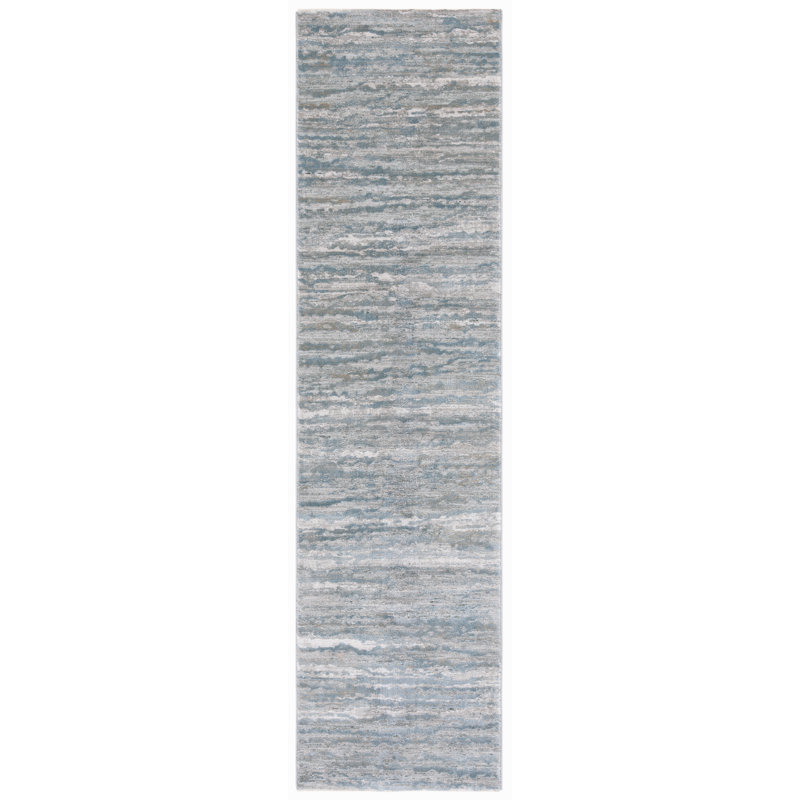 Aldfreck Performance Abstract Rug, Runner 2' x 8'