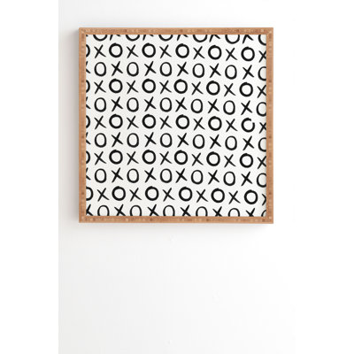 Amy Sia Love Xo noir et blanc par Amy Sia - reproduction de dessin sur bois