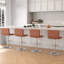 Delvion Upholstered Adjustable Height Bar Stool