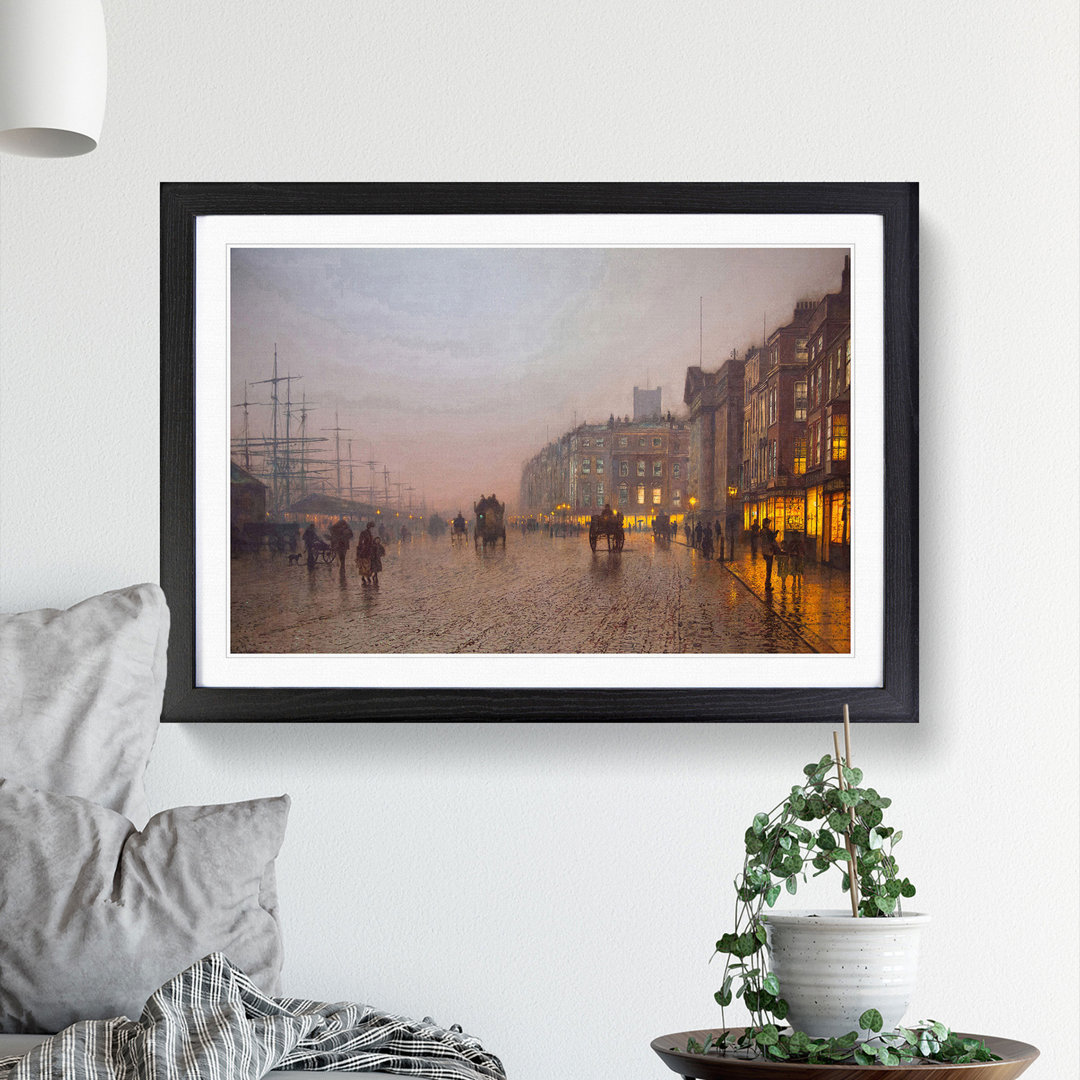 Street Scene by John Atkinson Grimshaw - Framed Print