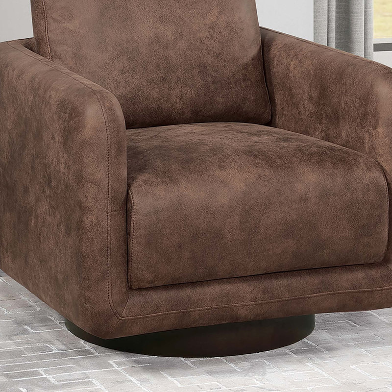 Chaise d'appoint pivotante 1pc, Noyer