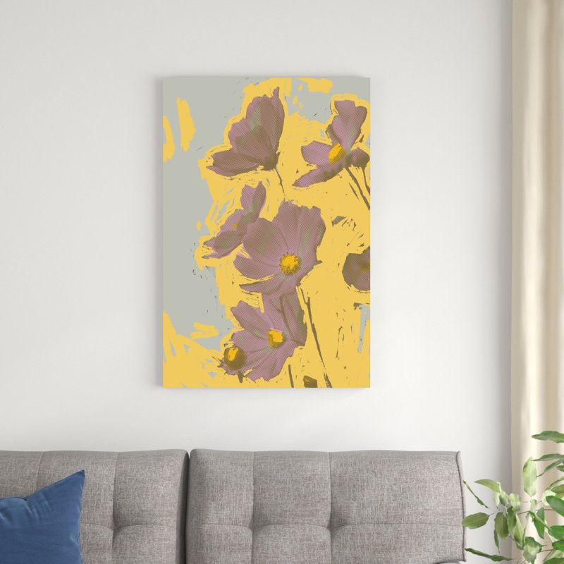 Pop art floral I, H 36 po x l 24 po x P 1,25 po