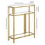 Adamsville 55.9cm Glass Top Console Table-677722592