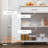 Kitchen Island Cart Rolling Trolley Cart With Drawer, Storage Cabinet & Towel Rack-1200268080