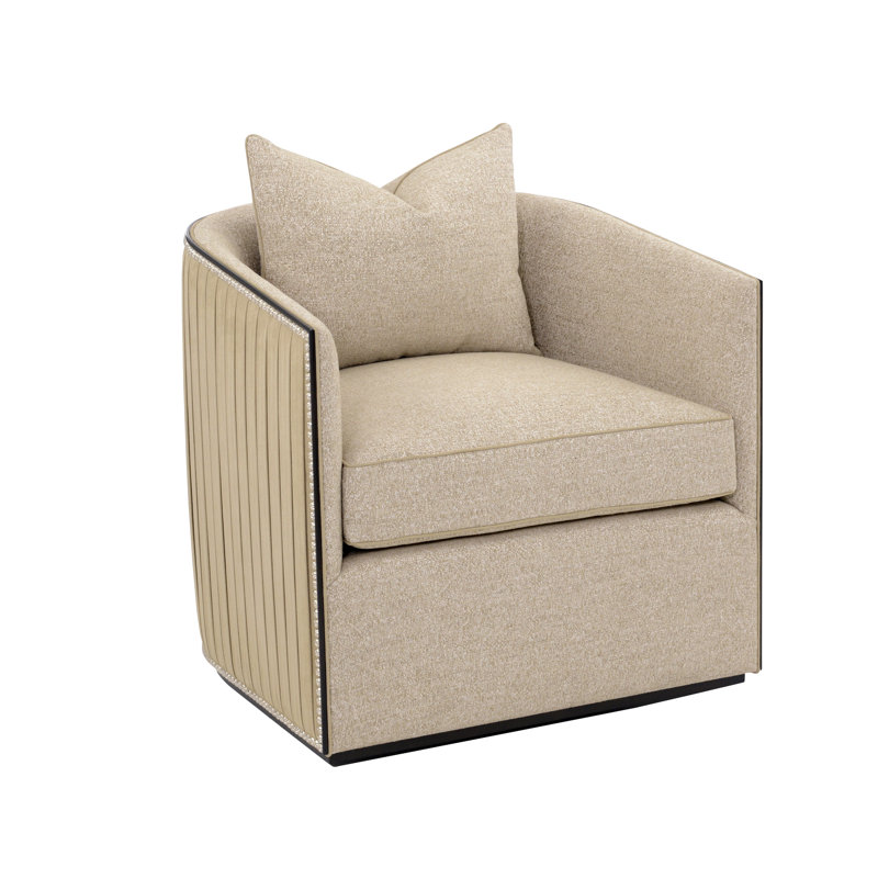 Fauteuil demi-tonneau pivotant rembourré Sonoma