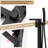 Matte Black Freestanding Bathtub Faucet, 59" - Kink Shower Hose, Dual Control For Customized Bath Temperature, Brass Tripod Base Waterfall Tub Filler Faucet In Black, Detachable Handheld Shower, 360-125487919