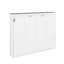 Armoire de lit escamotable avec lumière DEL, lit escamotable escamotable en bois Murphy-586728078