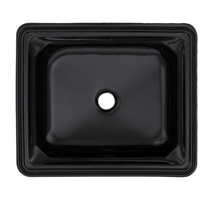 Guinevere® Vitreous China Octagonal Undermount Bathroom Sink with Overflow