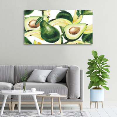 An Avocado - Wrapped Canvas Print