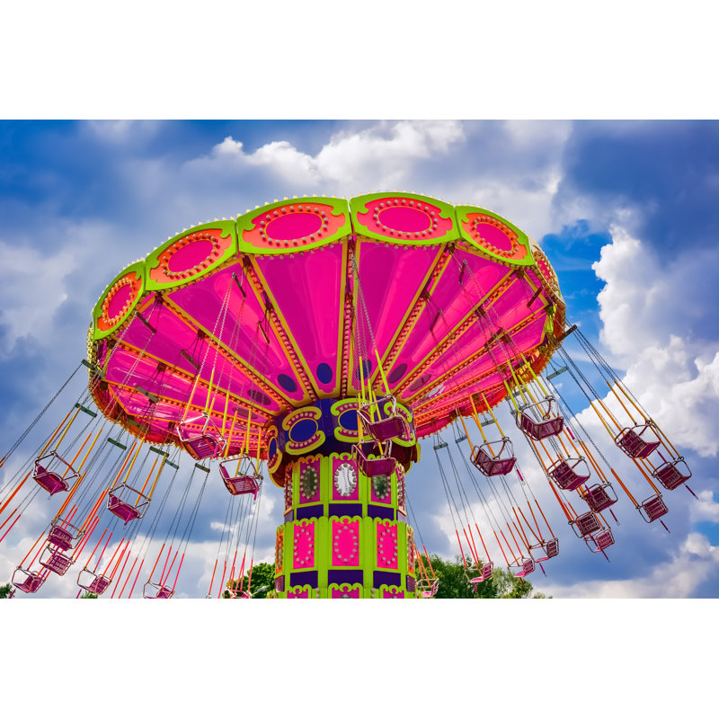 Flying Swing Ride - Wrapped Canvas Print, 30cm H x 46cm W