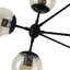 Lustre 10 lumières avec finition noire