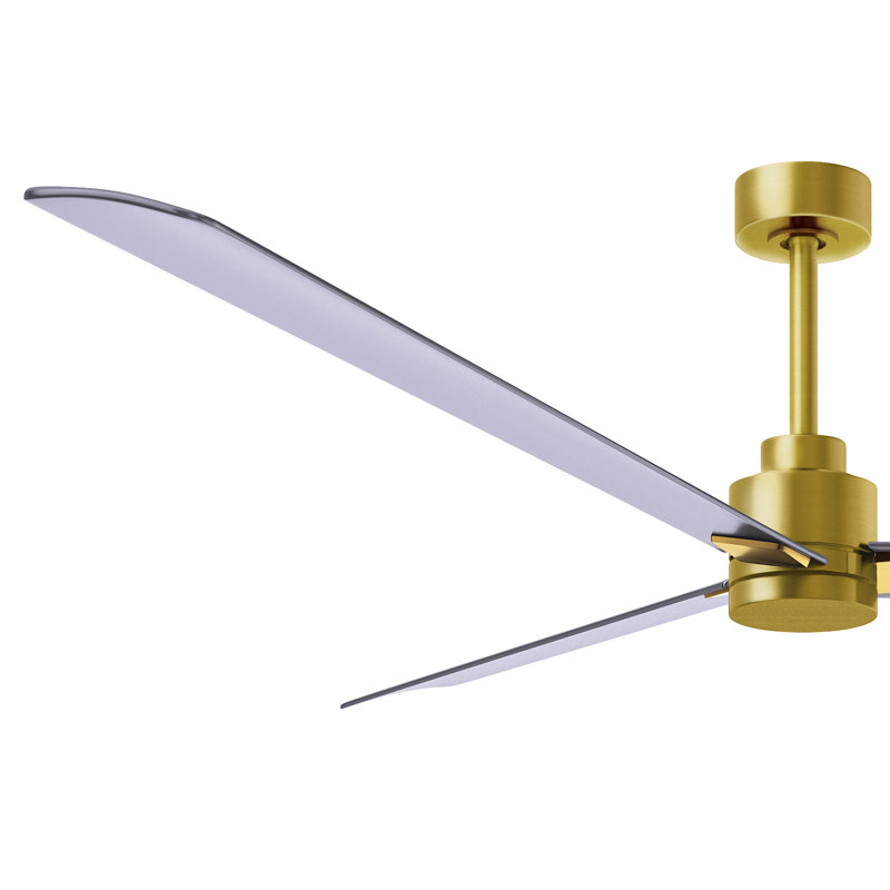 Ventilateur de plafond Alessandra 72, Laiton brossé, Nickel brossé