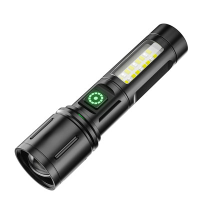 Camping Light LED Rechargeable Flashlight High Lumens  Super Bright Long Throw Beam High Powered Flashlight Zoomable For Emergency Camping Hiking