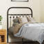 Vidaxl Metal Replace Headboard Black 180 Cm-101181635-101181636