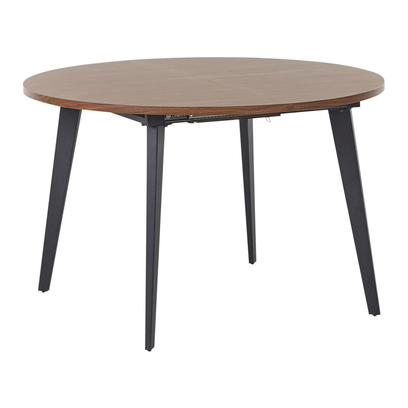 BOVINA Extendable Round Metal Base Dining Table